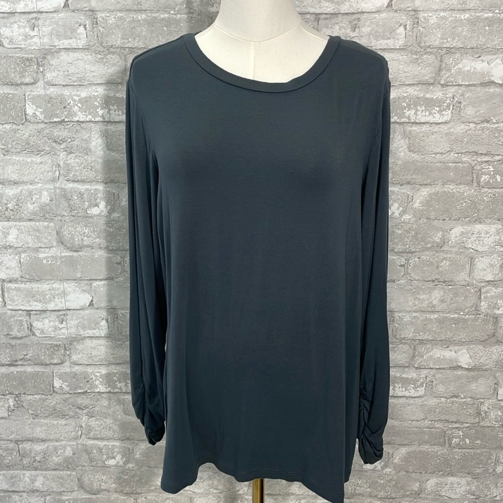 Alfani Long Sleeve Ruched Tee